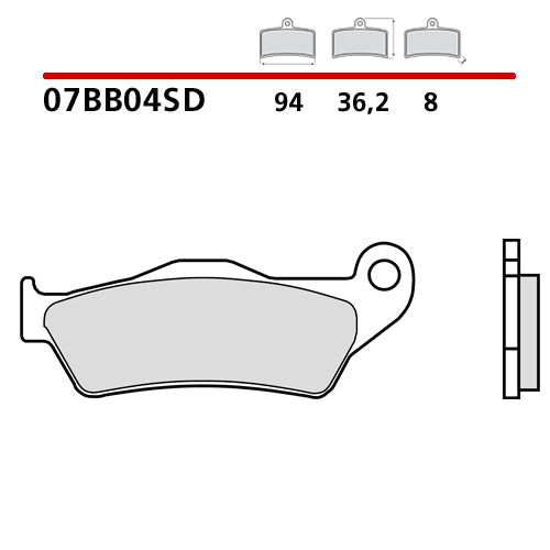 Pastiglie anteriori standard Brembo Husqvarna TC 125 14-25