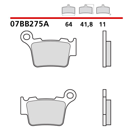 Pastiglie posteriori genuine Brembo Husqvarna TC 125 14-25