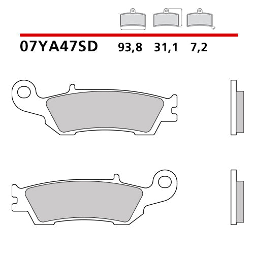 Pastiglie anteriori standard Brembo Yamaha YZF 250 07-20