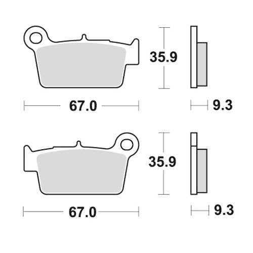 PASTIGLIE FRENO SINTERIZZATE RACING POSTERIORI BETA RR 390 2015/2025