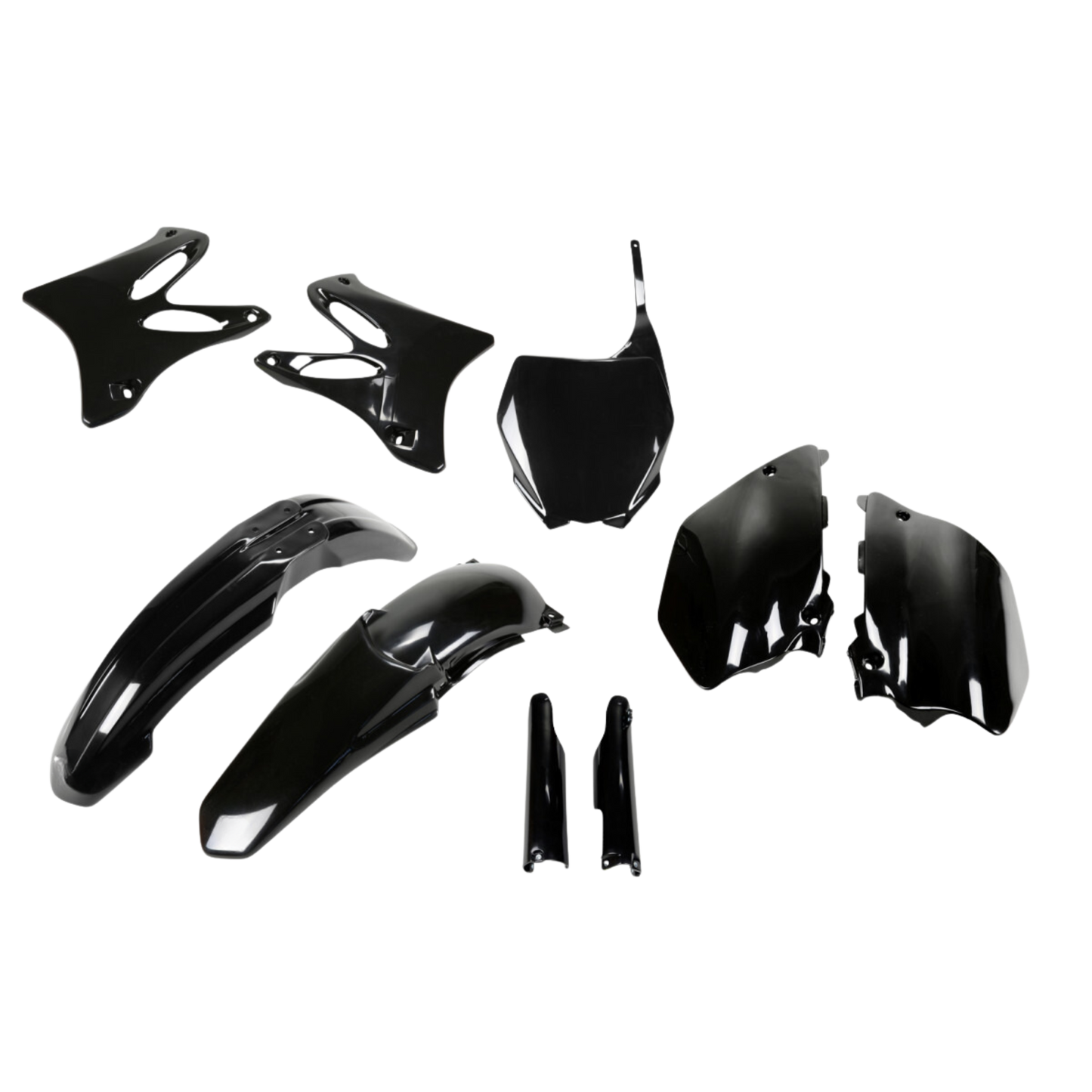 FULL KIT PLASTICHE PER YAMAHA YZ 125 2006-2007 / NERO / NO USA
