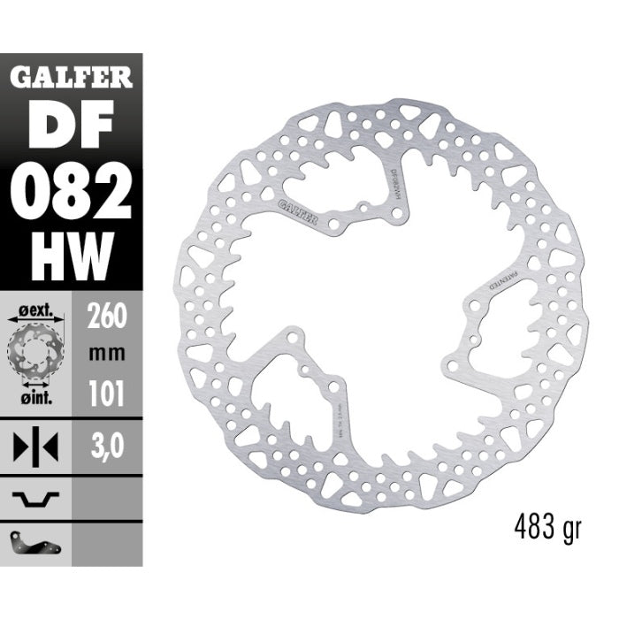 Disco freno anteriore Galfer Shark Honda CRF 250RX 19-25