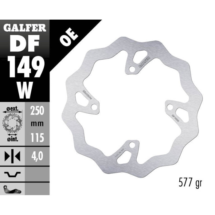 Disco freno posteriore Galfer Wave Kawasaki KXF 250 20