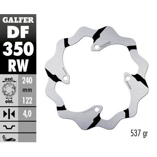Disco freno posteriore Galfer Race Suzuki RMZ 450 05-25