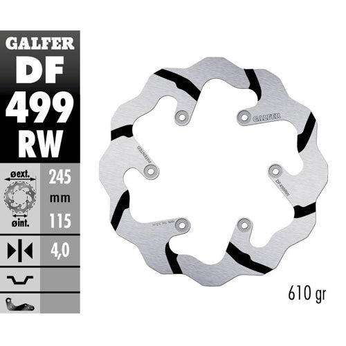 Disco freno posteriore Galfer Race Yamaha WRF 250 05-18