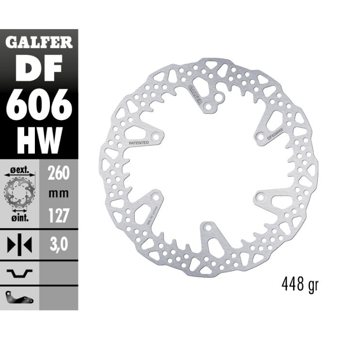 Disco freno anteriore Galfer Shark Gas Gas EC 250 21-25