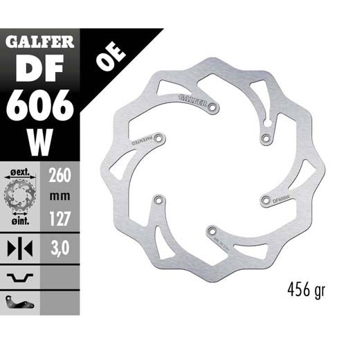 Disco freno anteriore Galfer Wave Ktm EXC-F 250 07-25