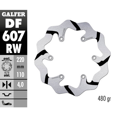 Disco freno posteriore Galfer Race Gas Gas EC 300 21-25