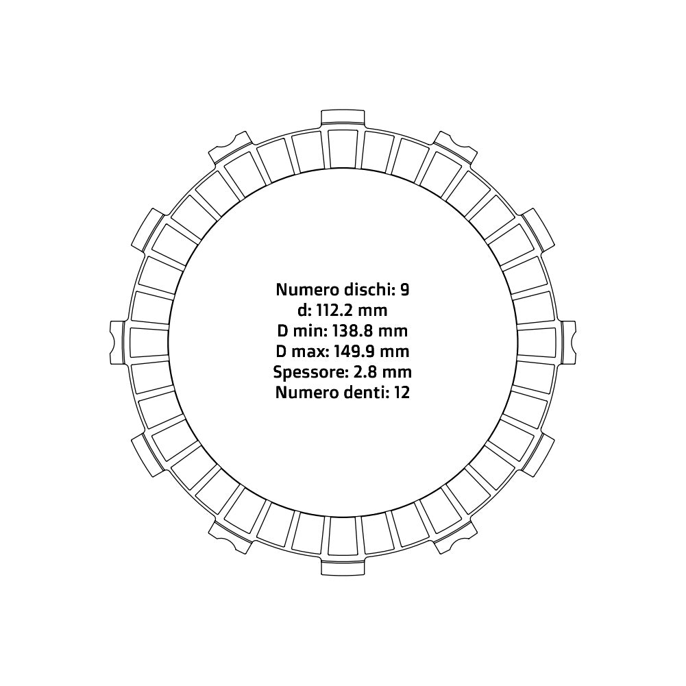 Dischi frizione guarniti NRTeam Ktm SX-F 450 07-11