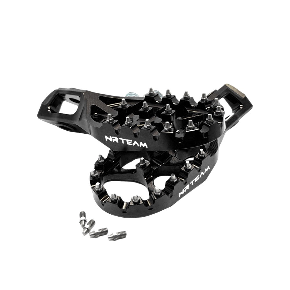 Coppia pedane Nrteam nere in ergal Husaberg TE 300 11-14