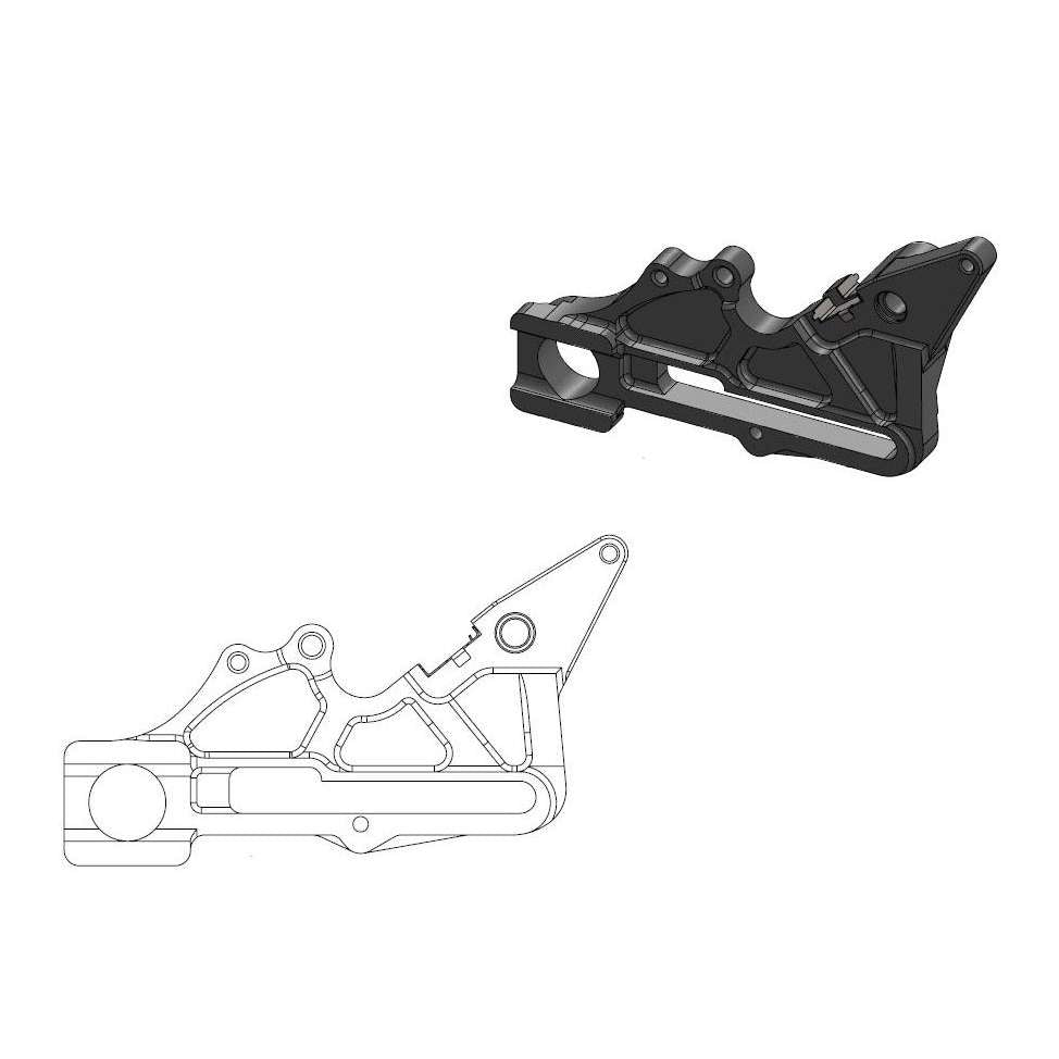 Espaciador de pinza de freno Husqvarna FC 450 18 trasero 240 mm - Moto Master