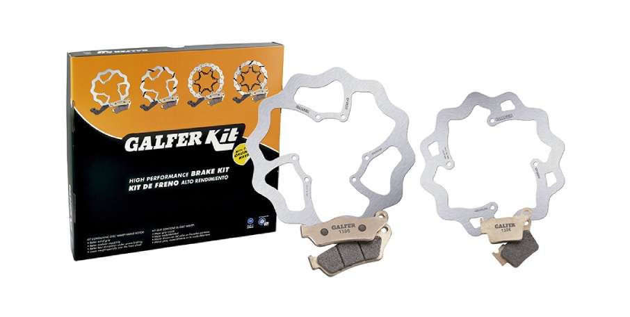 Kit pastiglie e dischi freno Galfer Wave Tm MX 250 F 15-25