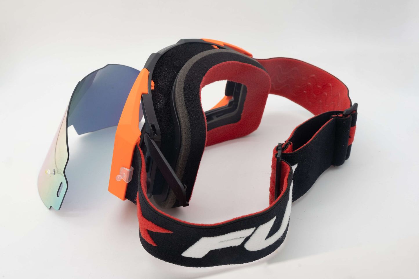 MASCHERA ENDURO 19TYPE ANTIAPPANNAMENTO - SGANCIO RAPIDO - NERO/BIANCO