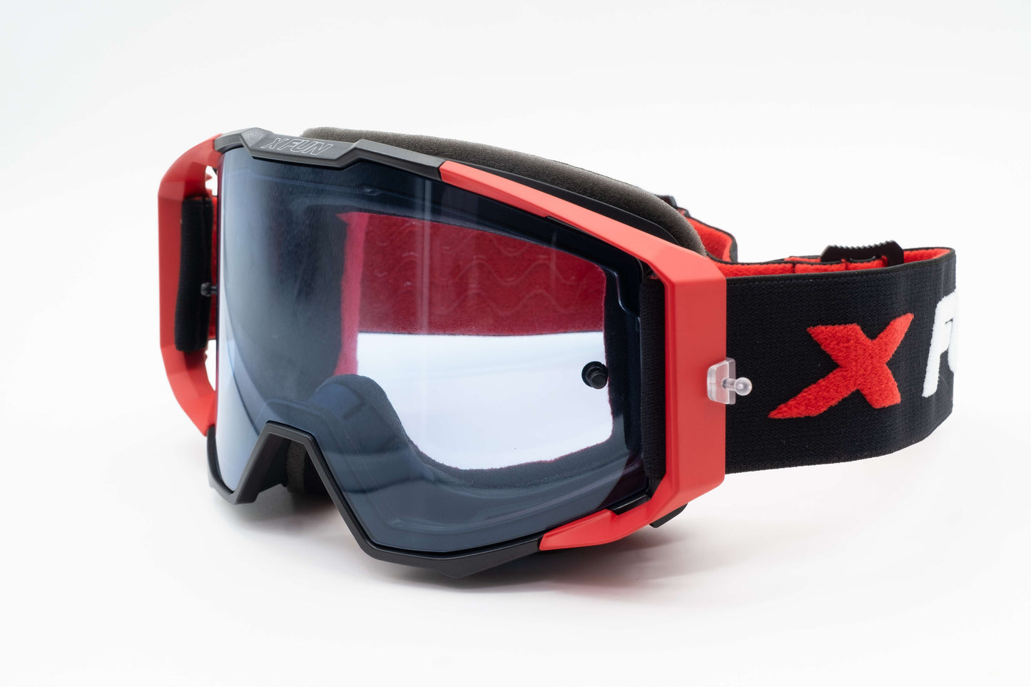 MASCHERA ENDURO 19TYPE ANTIAPPANNAMENTO - SGANCIO RAPIDO - NERO/ROSSO