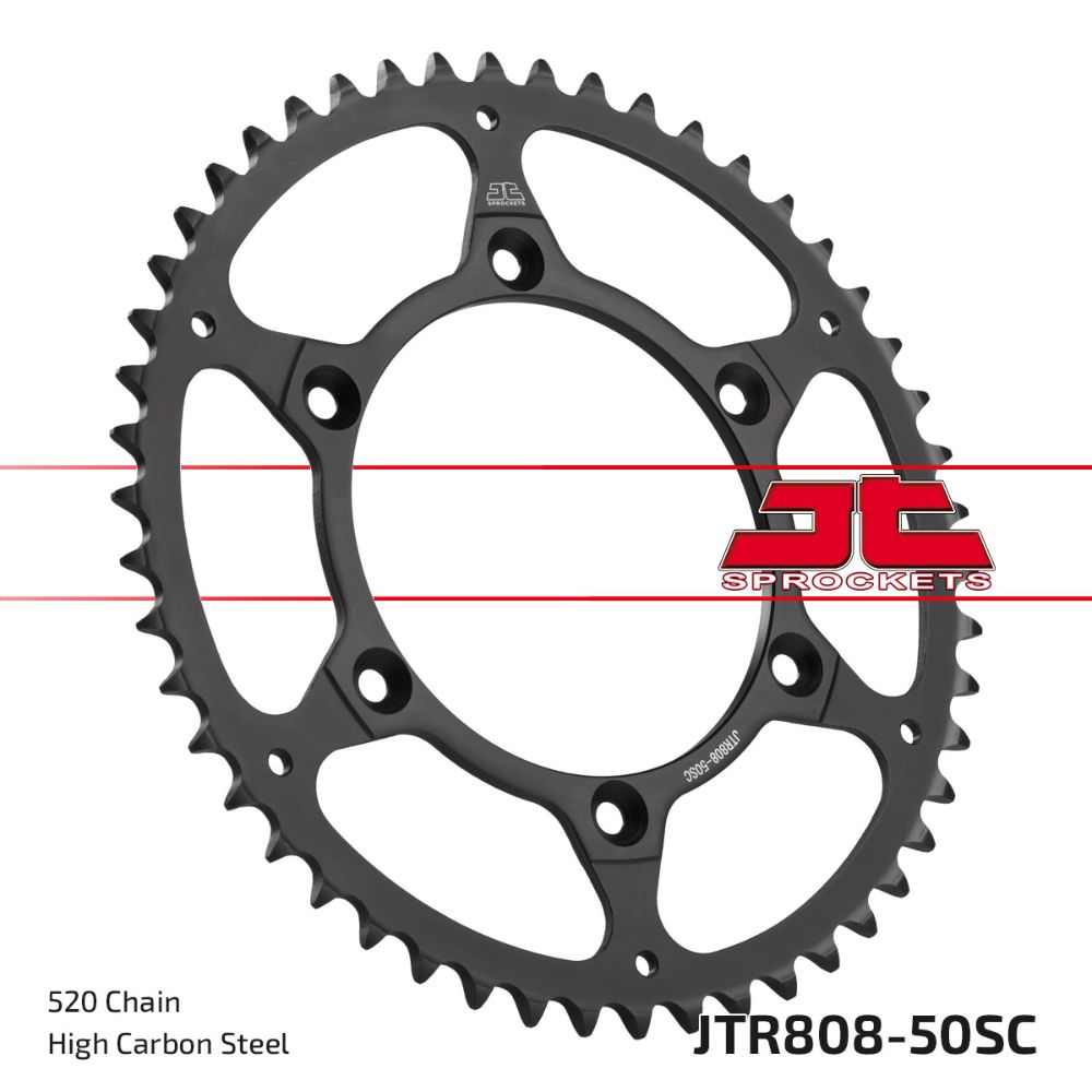 Corona JT acciaio 50 denti scaricata Suzuki RM 250 89-12