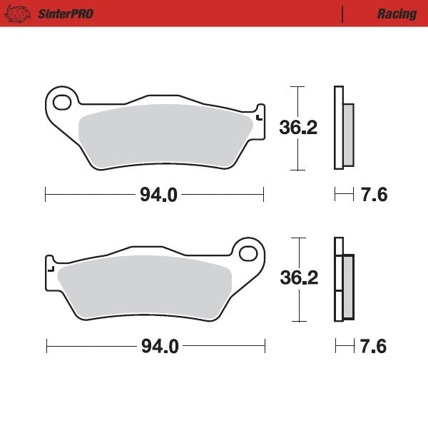 Pastiglie Moto Master Tm EN 250 95-23 anteriori racing