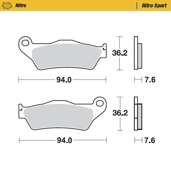 Pastiglie Moto Master Husqvarna CR 125 96-13 anteriori nitro