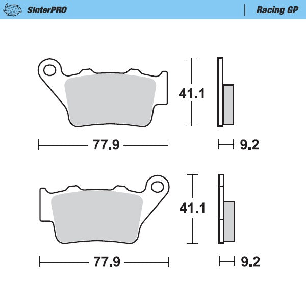 Pastillas de freno Moto Master Husqvarna WR 125 96-13 Traseras GP