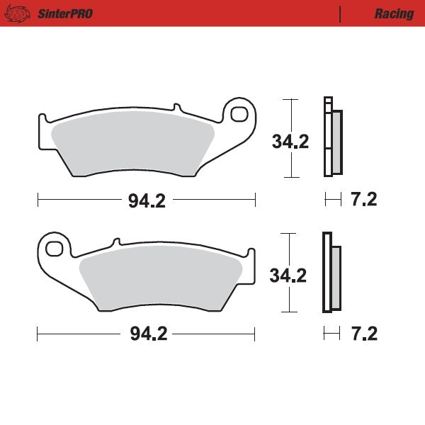 Pastiglie Moto Master Honda CRF 450RX 17-25 anteriori racing