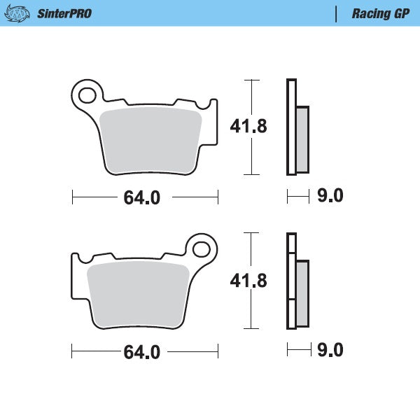 Pastiglie Moto Master Sherco 250 SEF-R 14-23 posteriori GP
