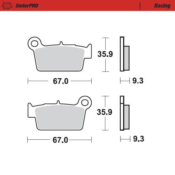 Pastillas de freno traseras de competición Moto Master FANTIC 450 XEF 22-23