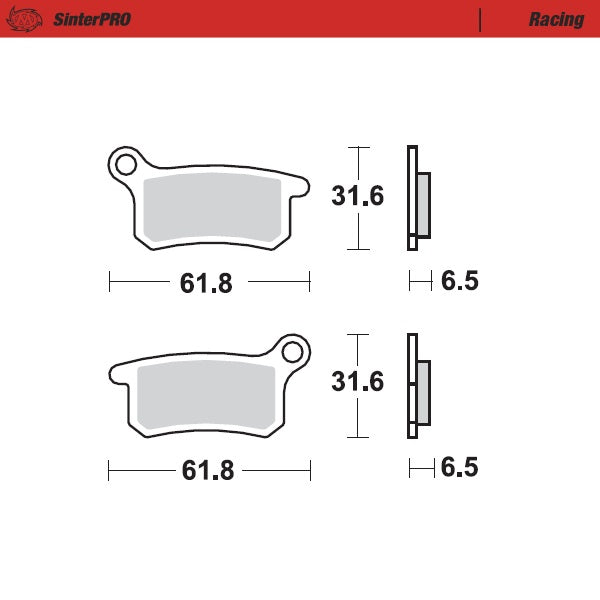 Pastillas de freno delanteras de competición Moto Master Husqvarna TC 65 17-22