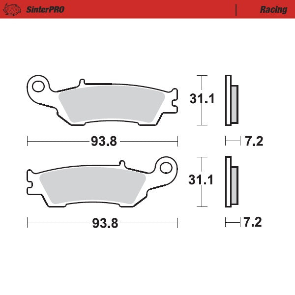 Pastiglie Moto Master Yamaha YZF 450 08-19 anteriori racing