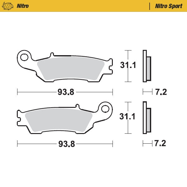 Pastiglie Moto Master Yamaha YZF 250 07-20 anteriori nitro