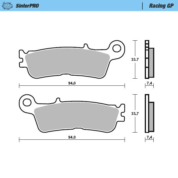 Pastillas Moto Master FANTIC 125 XX 22-23 delanteras GP