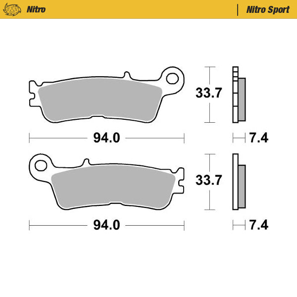 Pastillas de nitro delanteras Moto Master FANTIC 125 XE 23