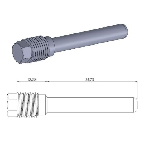 Perno pinza freno Kawasaki KXF 250 04-25 anteriore Moto Master