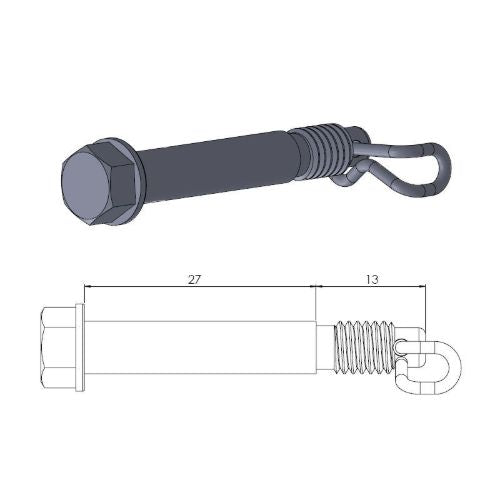 Perno pinza freno Gas Gas MC 65 21-22 posteriore Moto Master