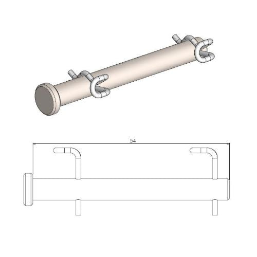 Perno pinza freno Gas Gas MC 85 21-25 anteriore Moto Master