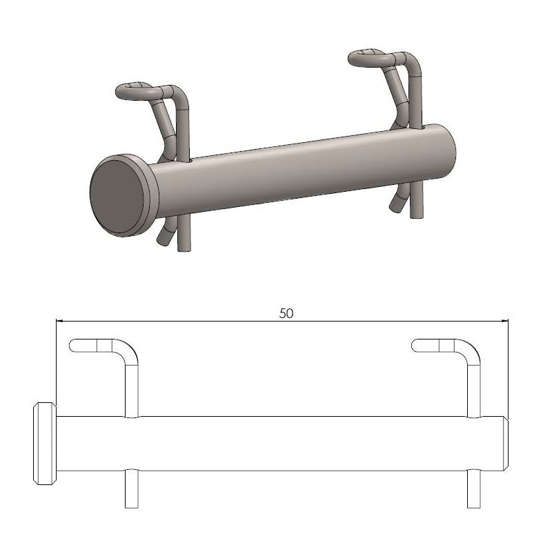 Pasador de pinza de freno delantero Gas Gas EC-F 250 21-25 Moto Master