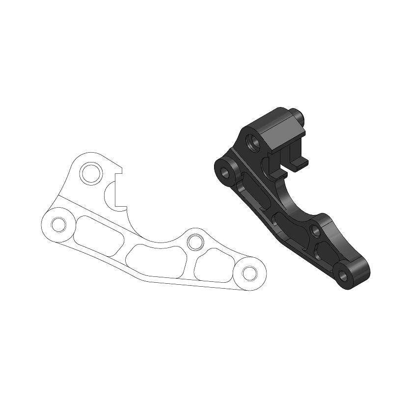 Distanziale pinza freno Yamaha YZ 250 05-07 anteriore 270 mm - Moto Master