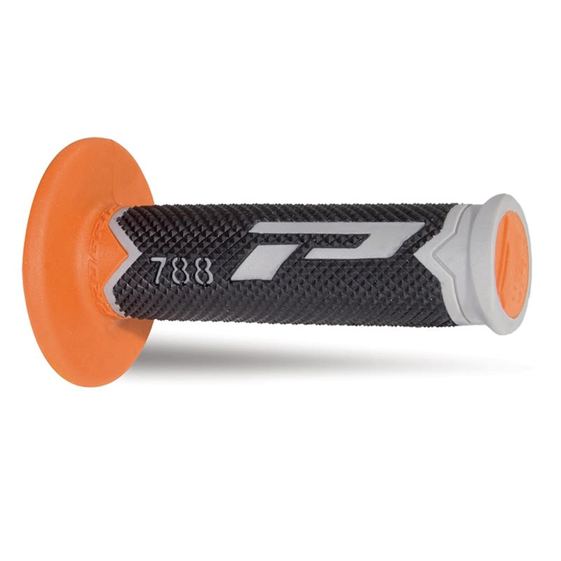 Coppia manopole Pro Grip 788 - grigio nero arancione