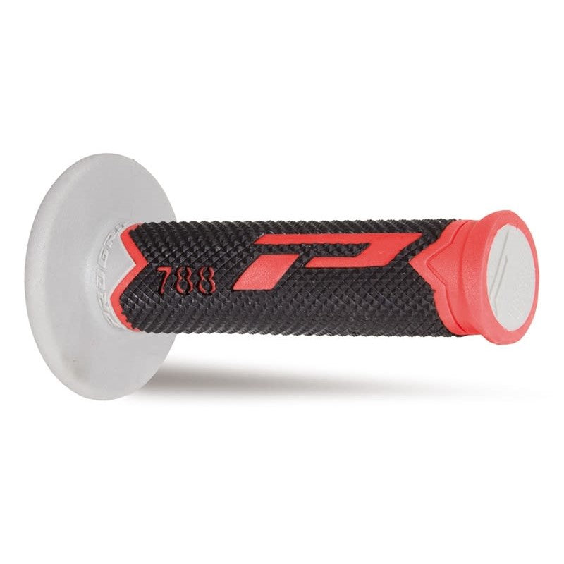 Coppia manopole Pro Grip 788 - rosso nero grigio