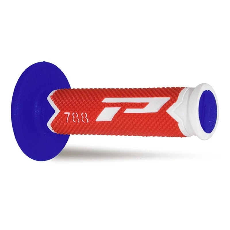 Coppia manopole Pro Grip 788 - bianco rosso blu