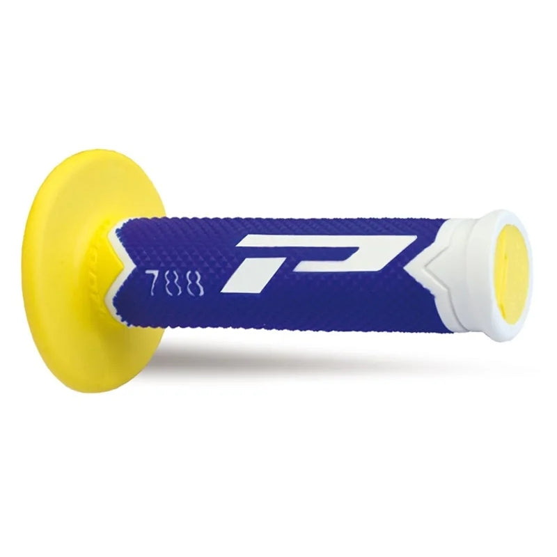 Coppia manopole Pro Grip 788 - bianco blu giallo