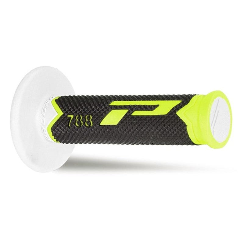 Coppia manopole Pro Grip 788 - giallo fluo nero bianco