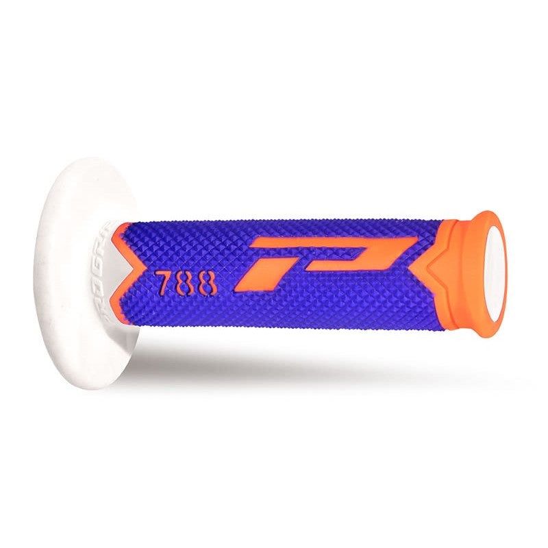 Coppia manopole Pro Grip 788 - arancione fluo blu bianco