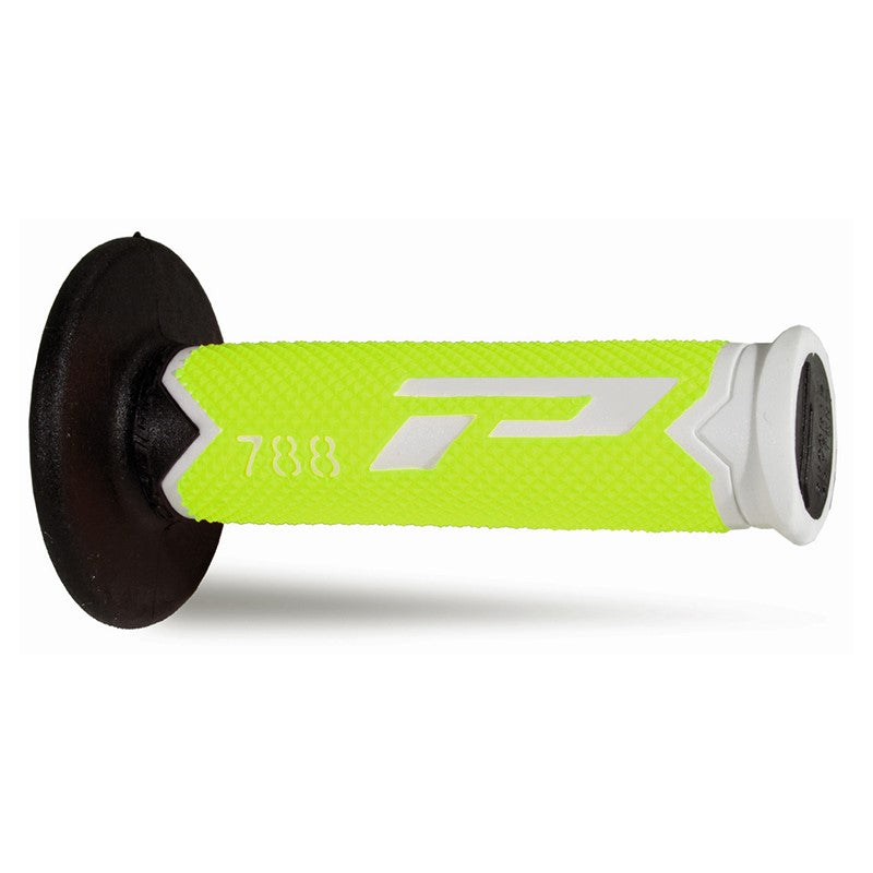 Coppia manopole Pro Grip 788 - bianco giallo fluo nero
