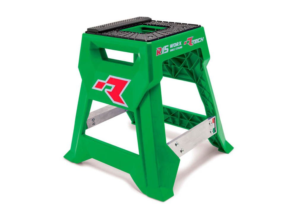 CAVALLETTO ALZAMOTO R15 CON TAPPETINO SUPERIORE ANTISCIVOLO VERDE
