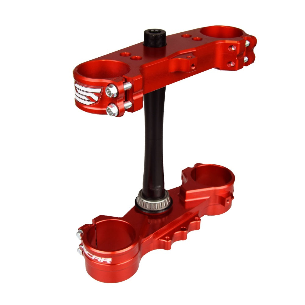 Piastra di sterzo rossa Scar Honda CR 250 97-07