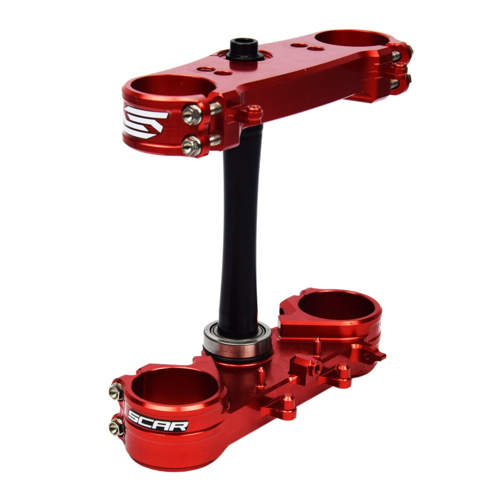 Piastra di sterzo rossa Scar Honda CRF 250R 14-21