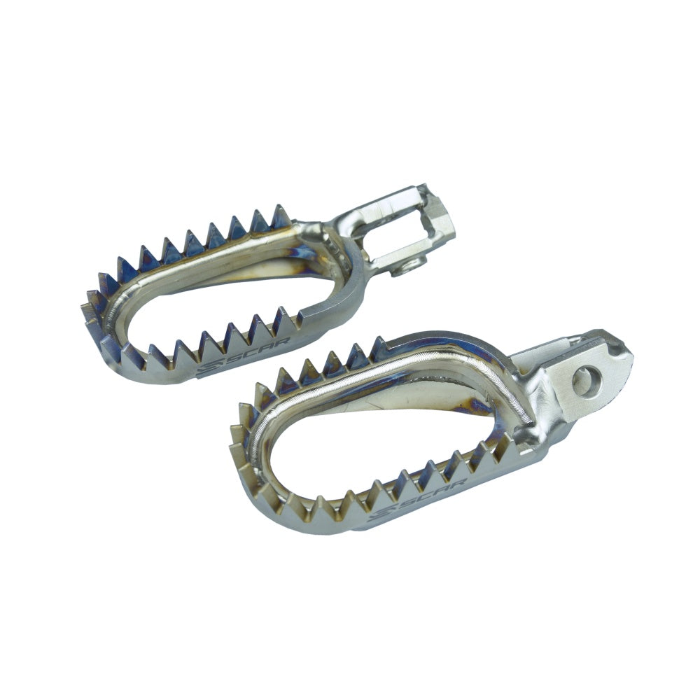 Coppia pedane Anti-Mud in titanio Scar Husqvarna TC 125 23-25