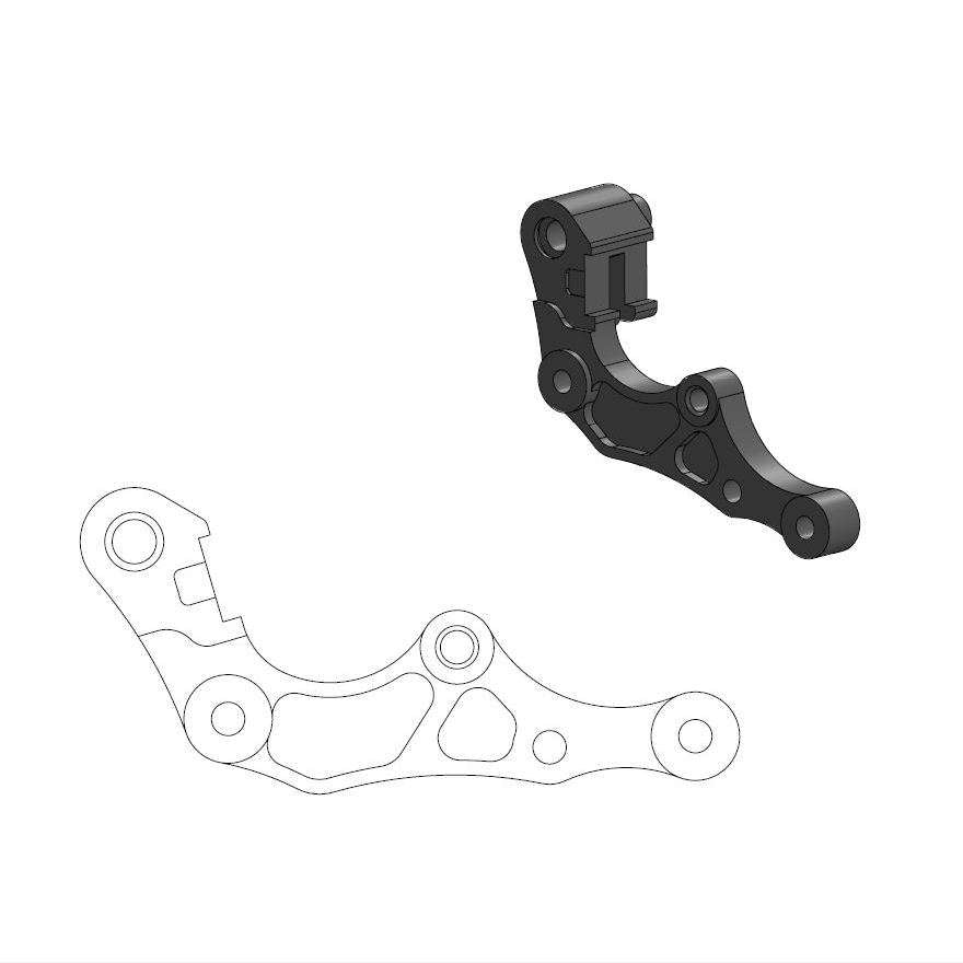 Espaciador de pinza de freno Husqvarna TC 85 21-25 Delantero 260mm - Moto Master