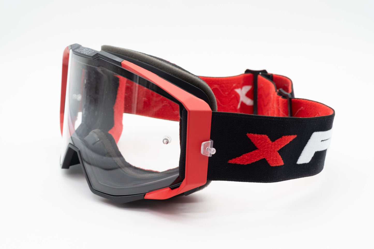MASCHERA ENDURO 19TYPE ANTIAPPANNAMENTO - SGANCIO RAPIDO - NERO/ROSSO