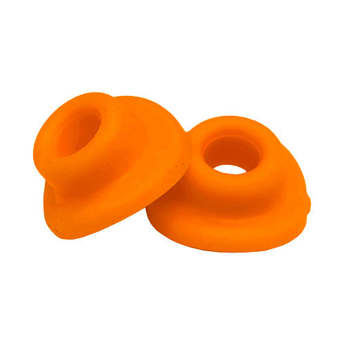Par de gomas de válvula de cámara de aire de color naranja