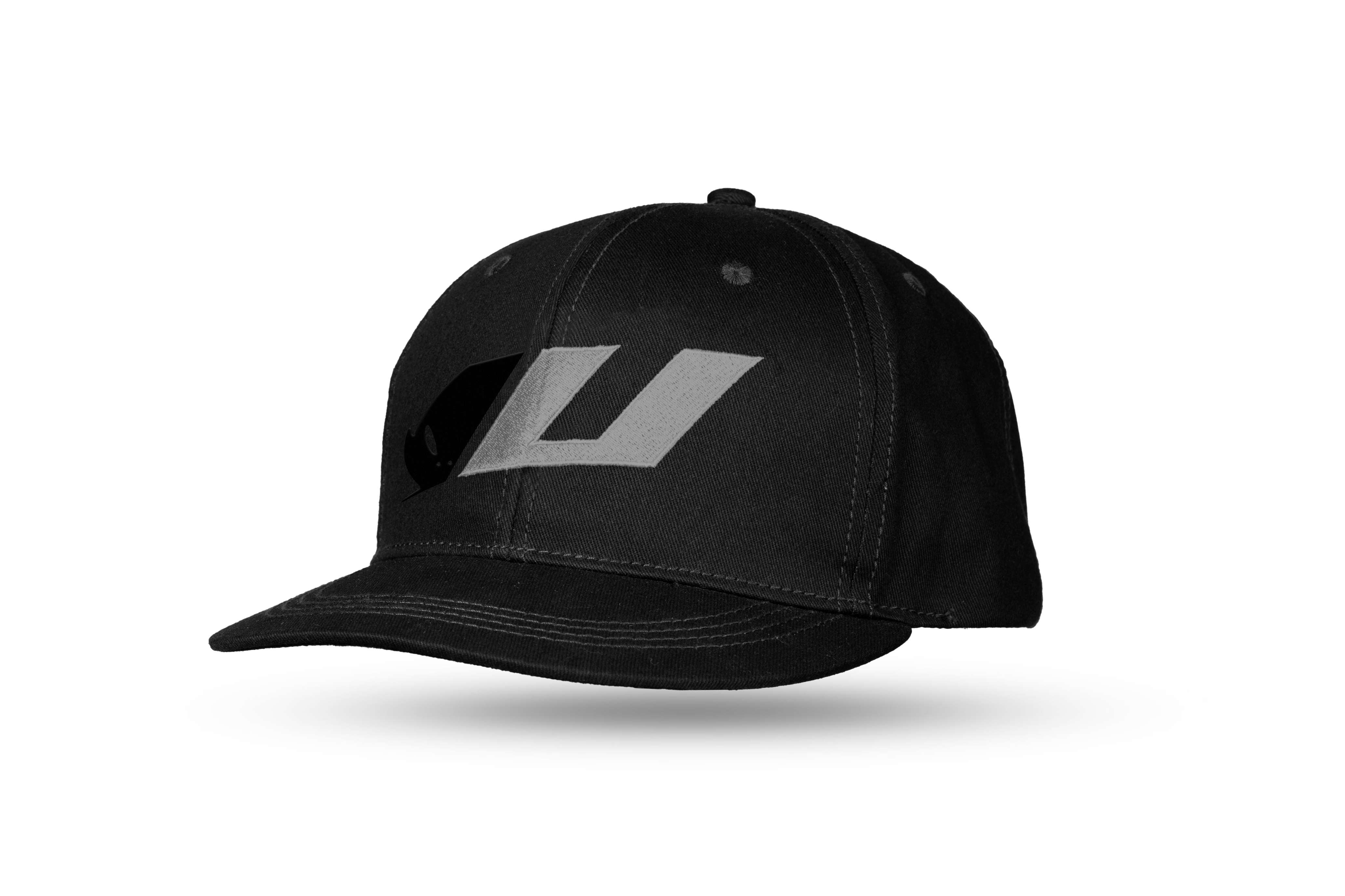 GORRA NEGRA LOGO U GRIS